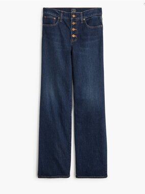 J. Crew Full-length wide-leg jean in all-day stretch, Size 31